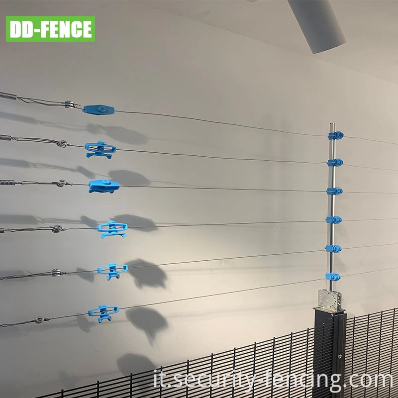 Recinzione di sicurezza elettrica ad alta tensione recinzione elettrica con sistema di allarme come barriera fisica